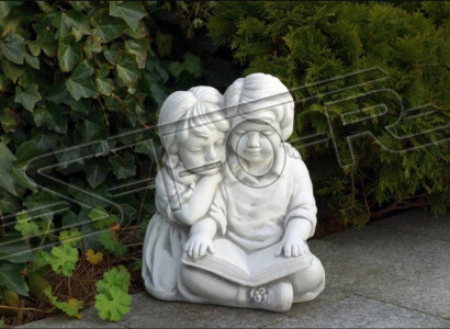 Boy & Girls Reading Garden Decoration Children Figure Figures
